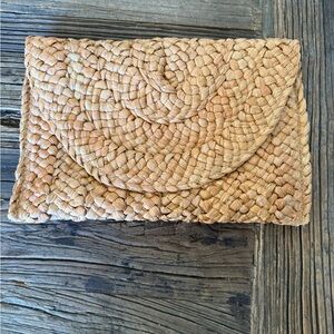 Source Unknown Natural Woven Clutch
